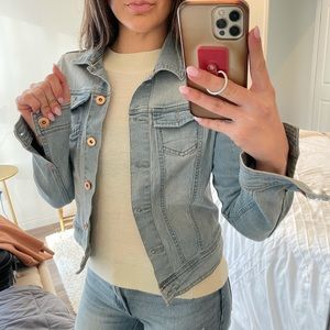 Light wash denim jacket